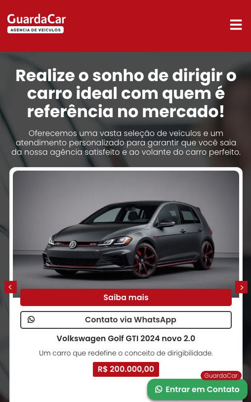 site para concessionária