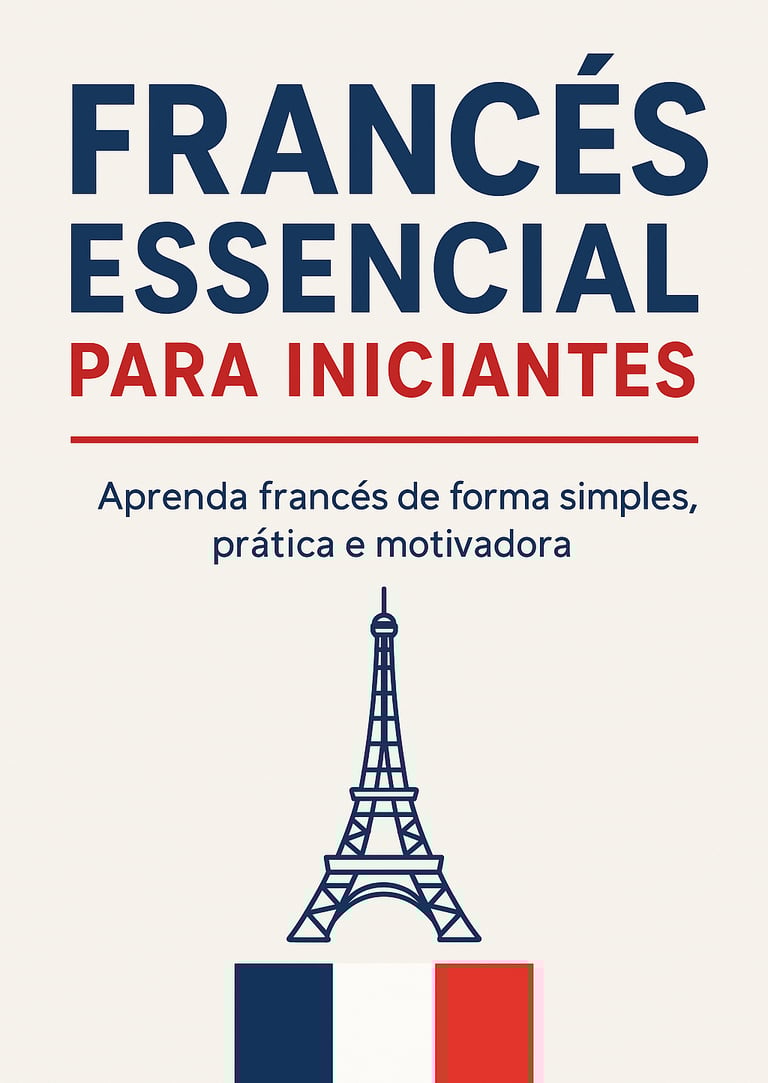 visual do ebook para falar francês que representa a Torre Eiffel