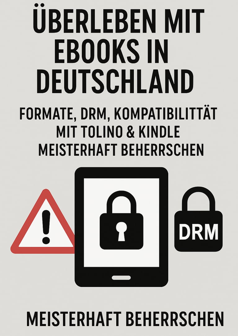 Ebooks ohne Stress – Ihr kompletter DRM & Tolino/Kindle Guide 2025