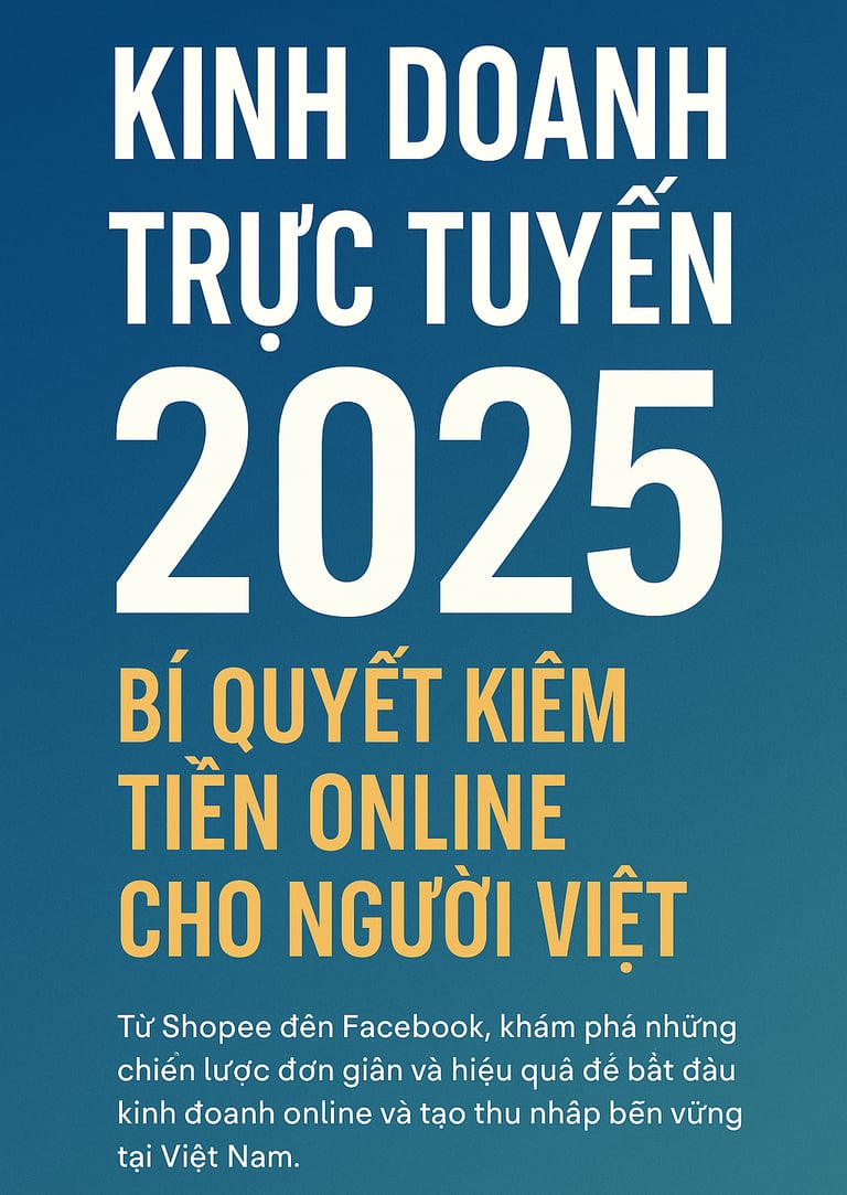 Kinh Doanh Trực Tuyến 2025 – Bí Quyết Kiếm Tiền Online Cho Người Việt
