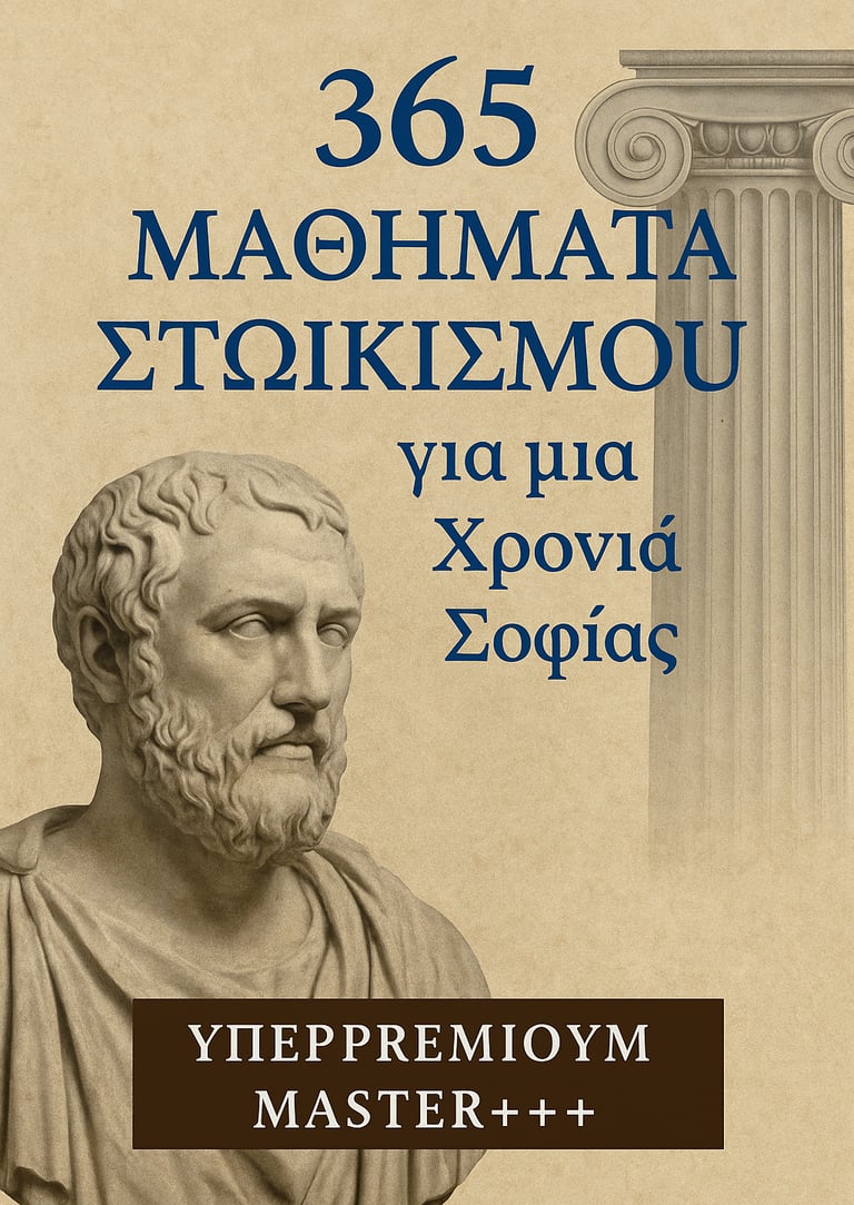 365 Μαθήματα Στωικισμού για μια Χρονιά Σοφίας και ξεκίνα το ταξίδι σου προς περισσότερη ηρεμία, σοφί