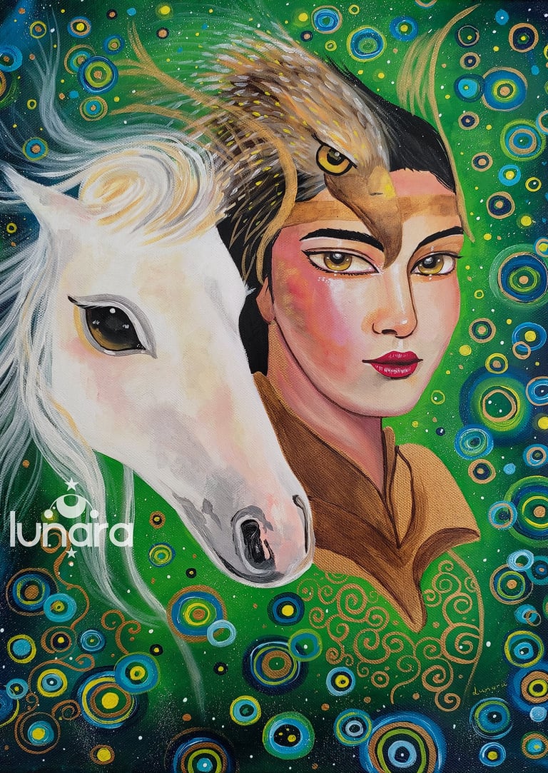 arte visionario, retratos de Alma, soul portrait, visionary art