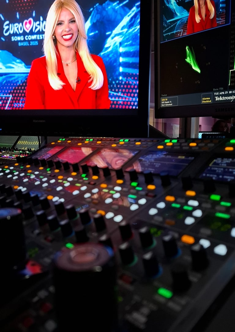 Τζένη Μελιτά, πρόβα Eurovision 2025, ρύθμιση εικόνας Κωνσταντίνος Κλάδος