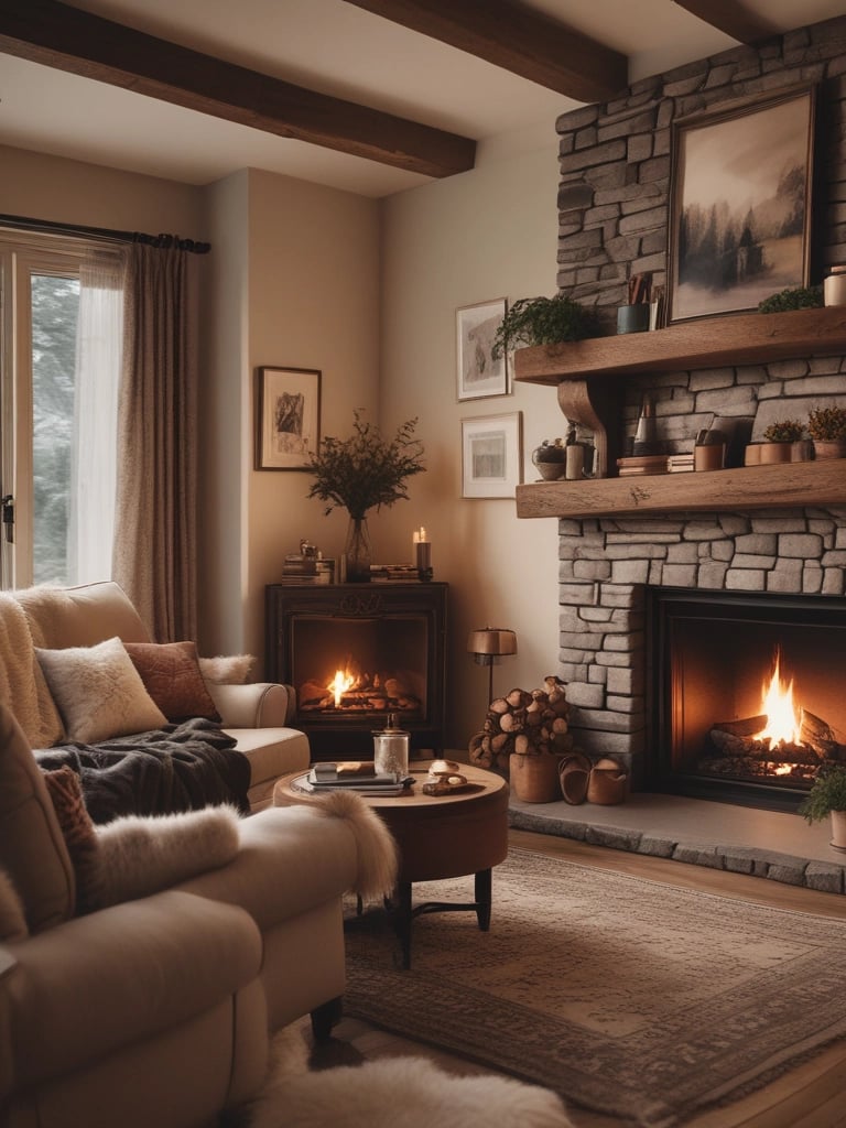 blue and white striped round textile