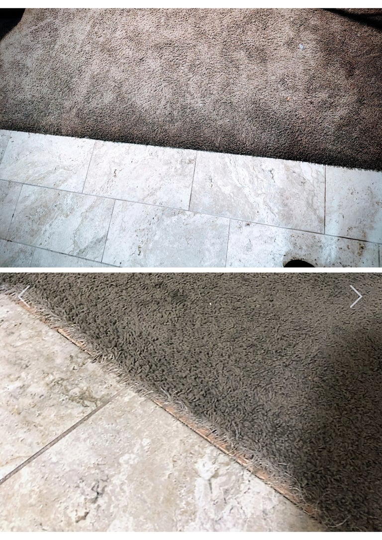 Kitty scratched this carpet so we stretched the carpet back up to eliminate the fray in Holliday, UT