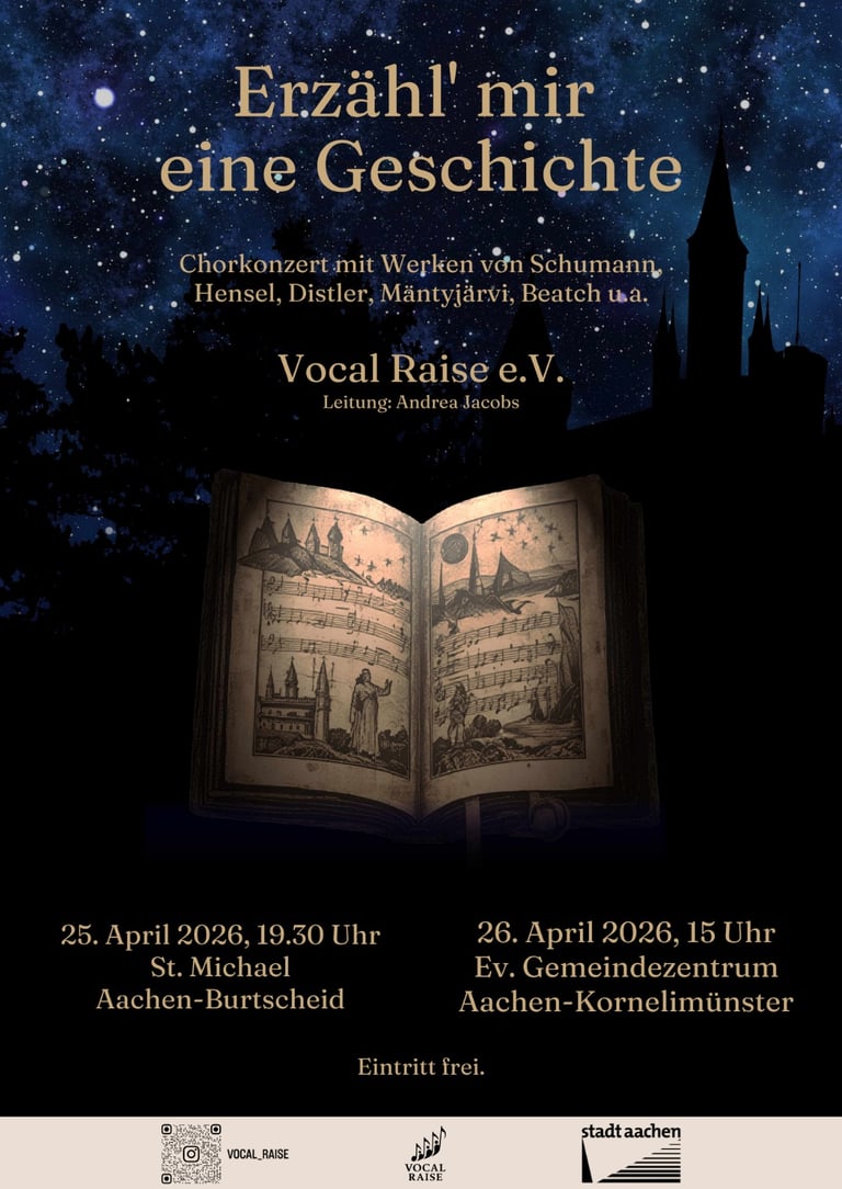 Konzertplakat "Erzähl mir eine Geschichte"