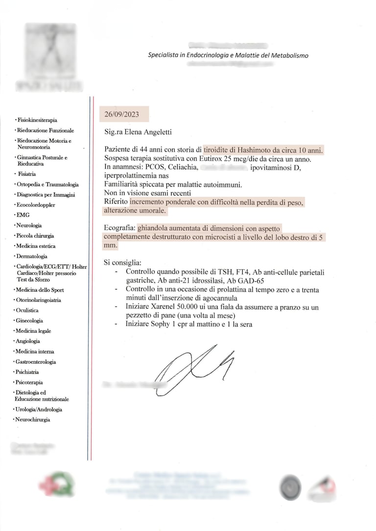 Esame Ecografico Settembre 2023