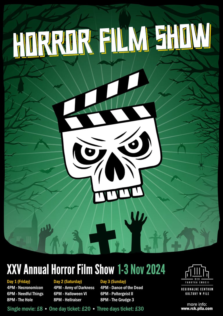 Horror Film Show poster design