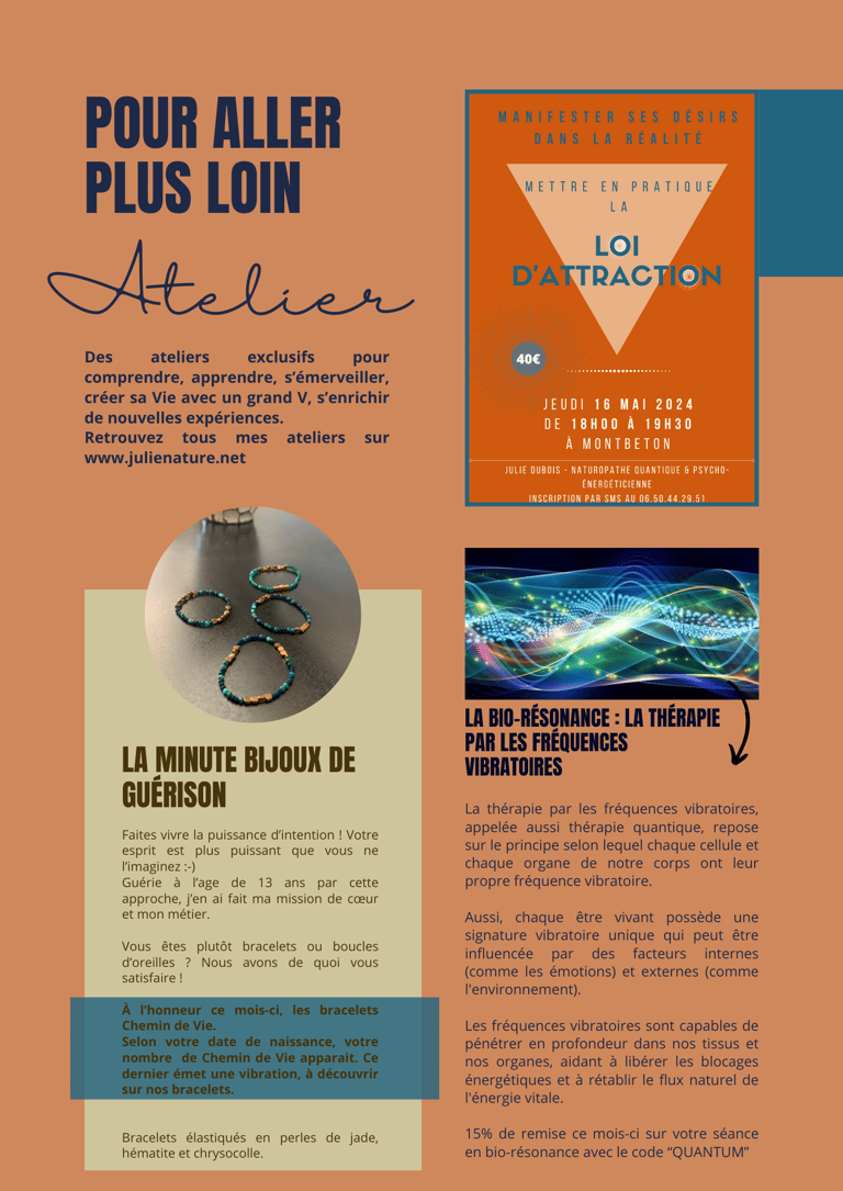 atelier loi d'attraction