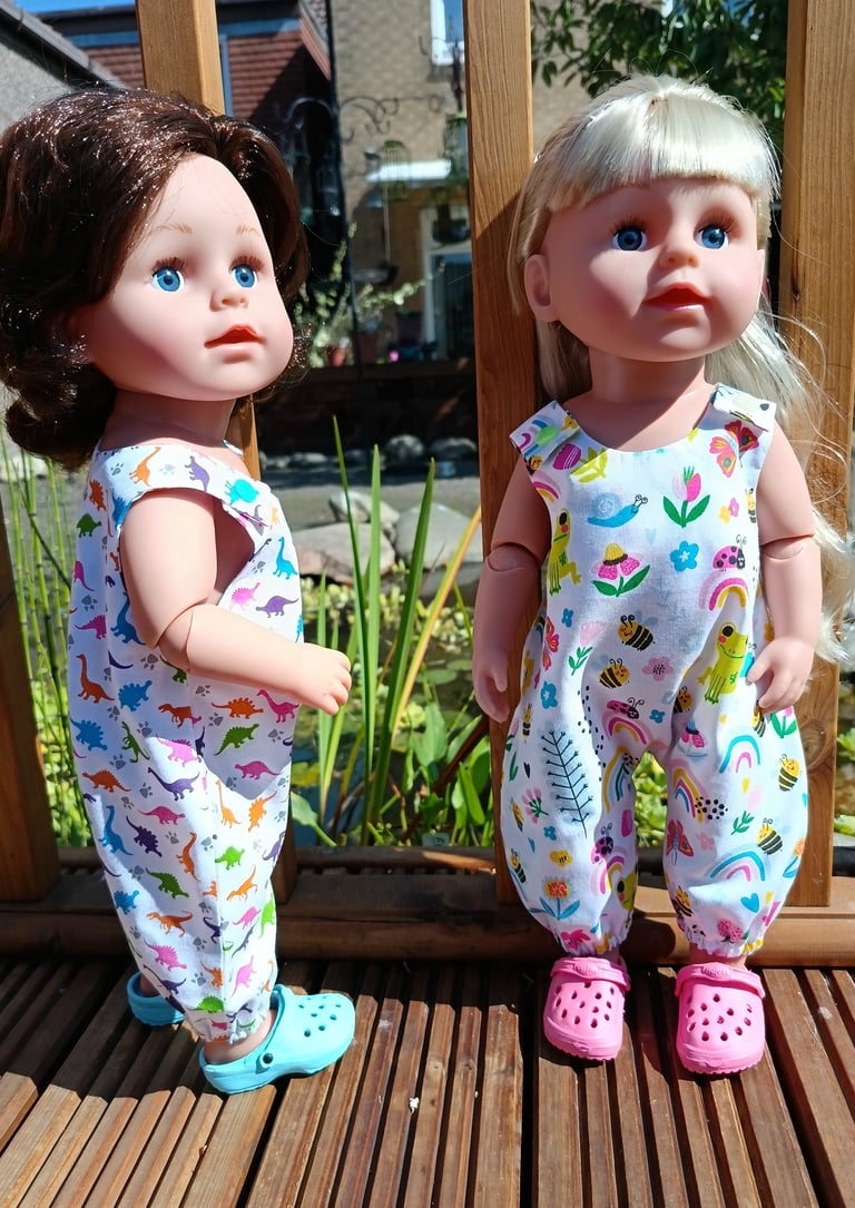 Baby Born Big Brother and Big Sister Dolls dressed for summer