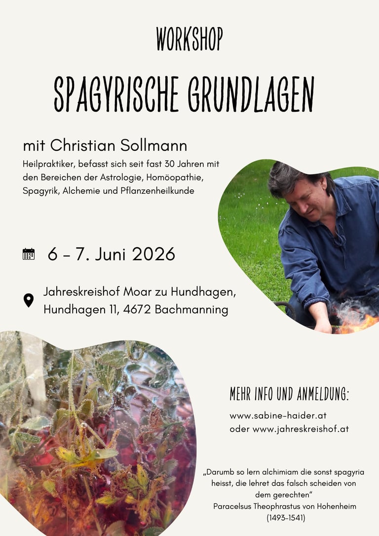 Spagyrik Workshop mit Christian Sollmann