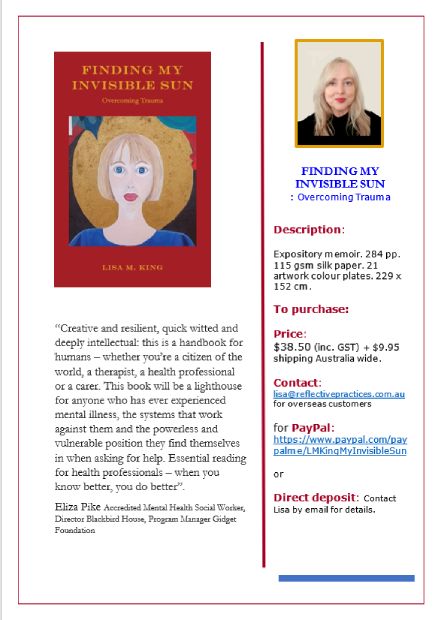 Finding My Invisible Sun : Overcoming Trauma - Buy the book online within Australia only