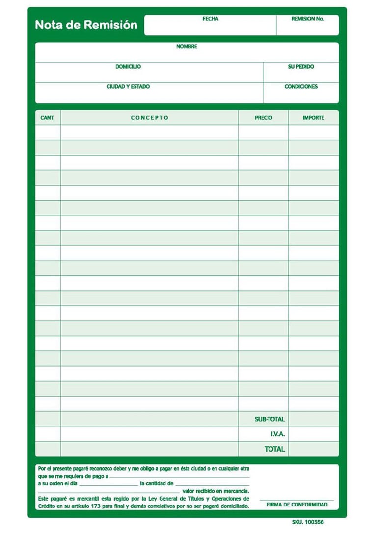 AvantiRed fabrica notas sencillas de remision