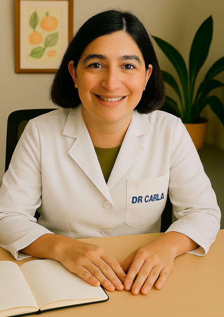 Imagem de uma médica nutricionista profissional 