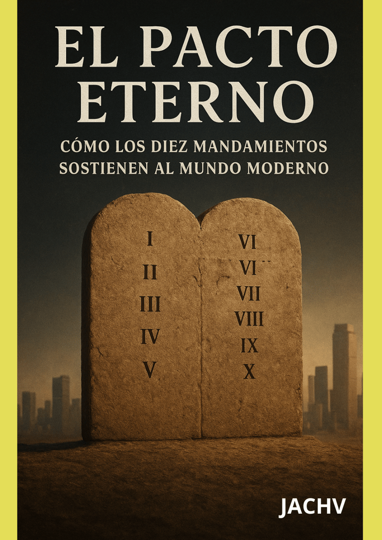 Portada del libro “El Pacto Eterno: Cómo los Diez Mandamientos Sostienen al Mundo Moderno”