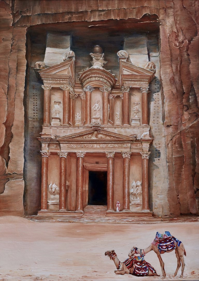 The Treasury Oils on Canvas by Clare Littleton