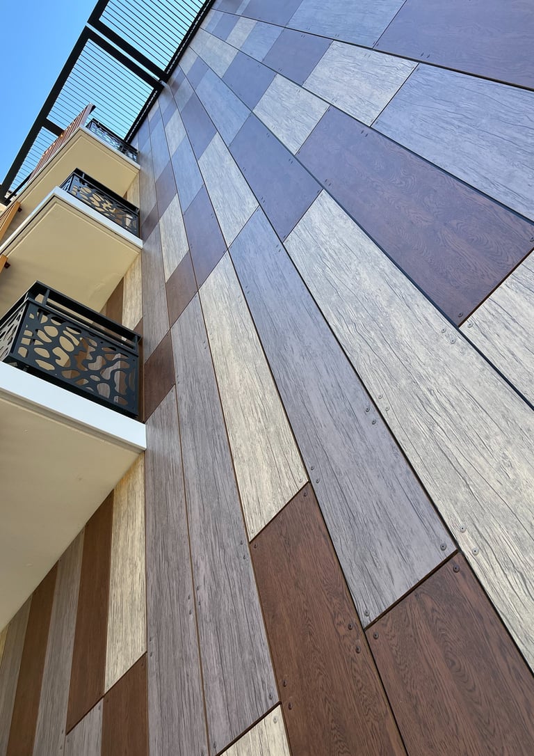 bardage extérieur immeuble aube 
