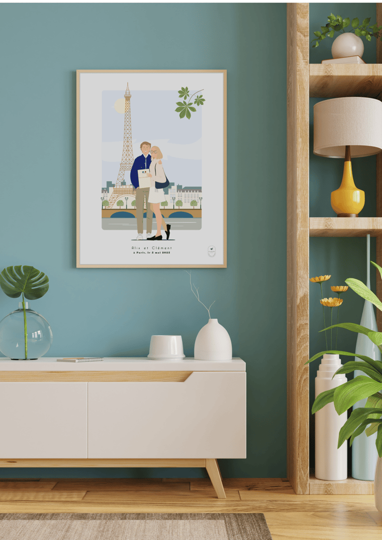 Illustrations personnalisées qui captent vos plus beaux moments en famille ou entre amis