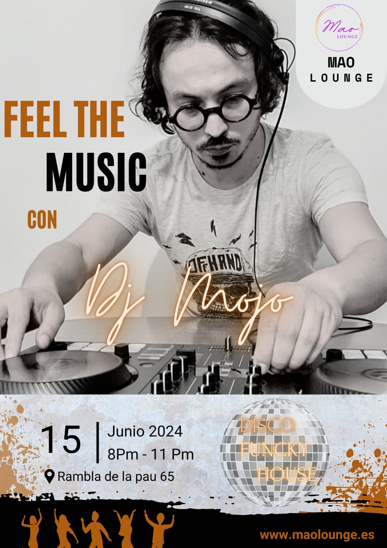 Poster evento Dj Mojo Mao Lounge