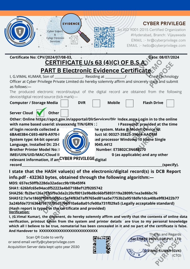 65b electronic evidence court advocate lawyers cyber privilege 8977308555