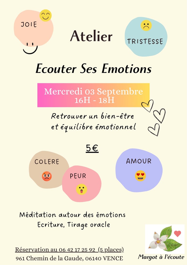 Ecouter ses émotions Vence