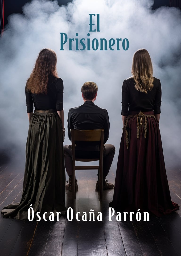 Portada de el libro de teatro "El prisionero" de Óscar Ocaña Parrón