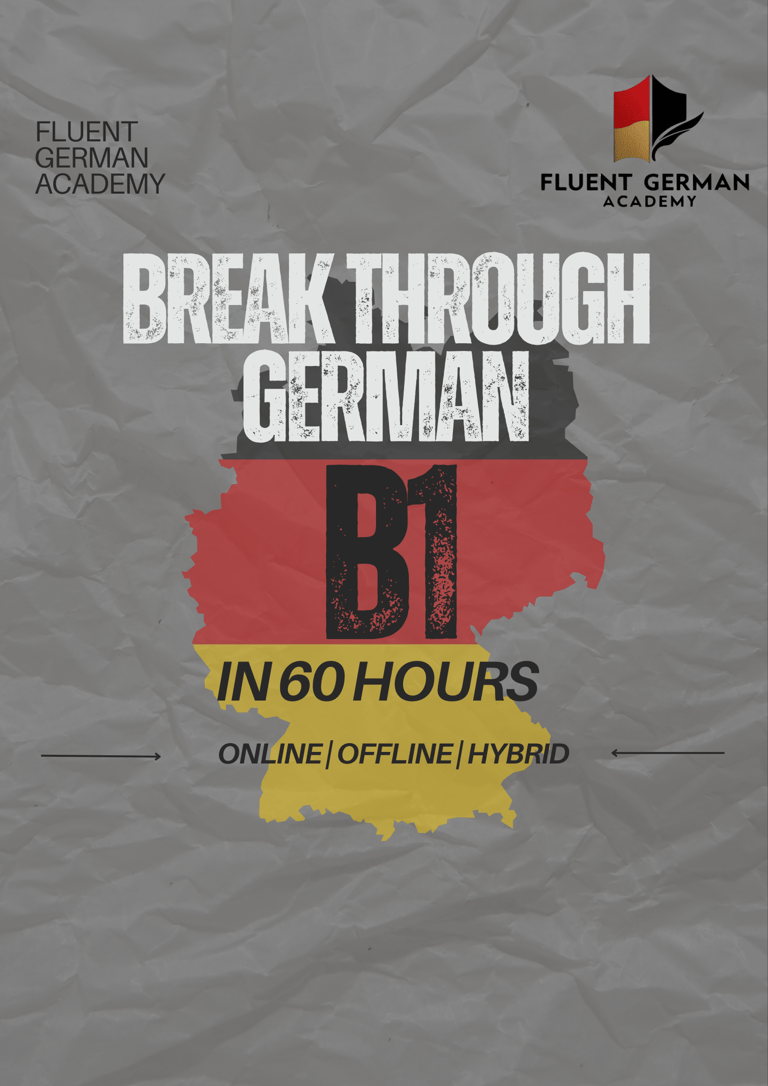 Best German Language Class Chennai B1 Level Poster