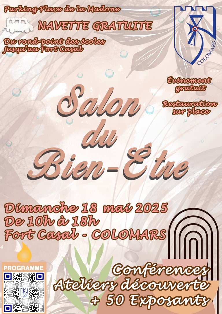affiche salon du bien etre de Colomars 2025 therapie
