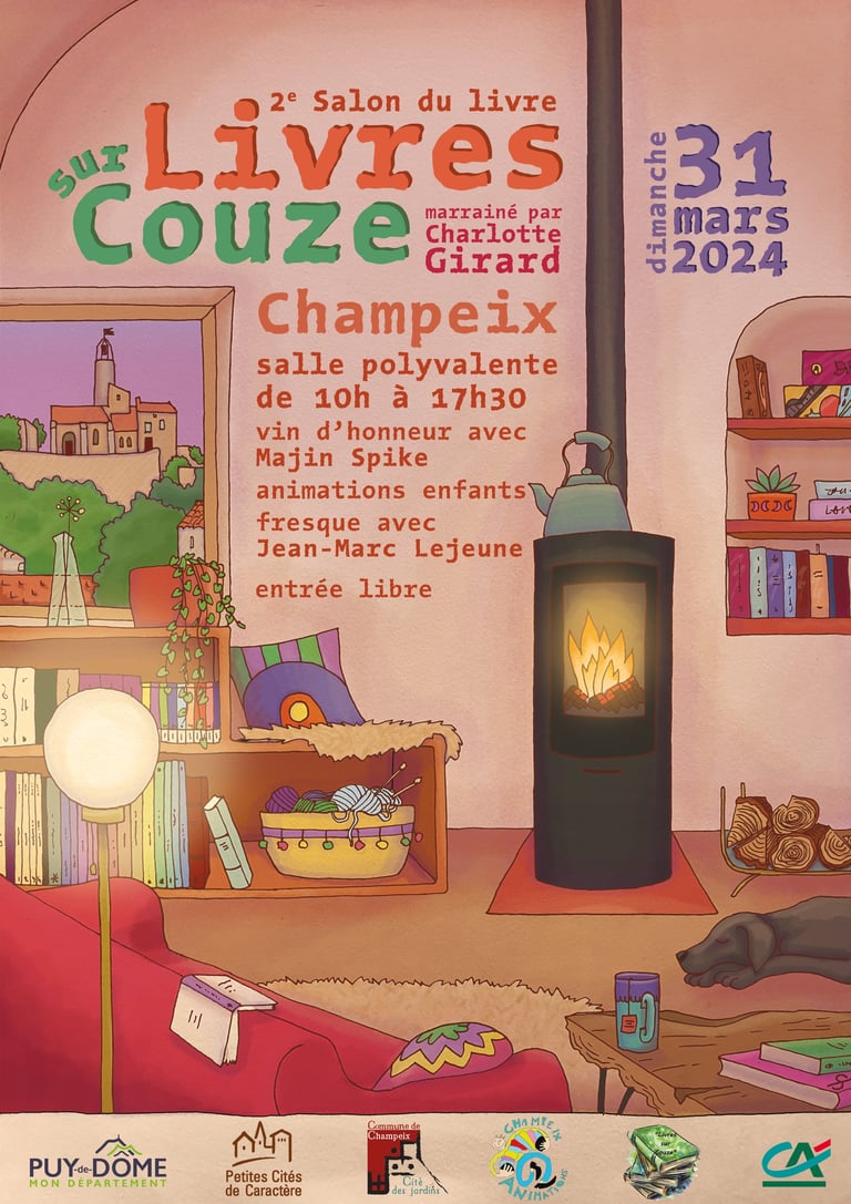 affiche salon du livre champeix 2024