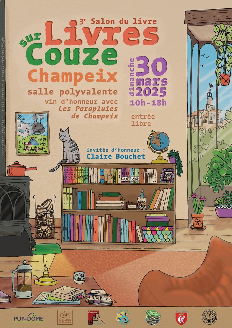 affiche salon du livre champeix 2025