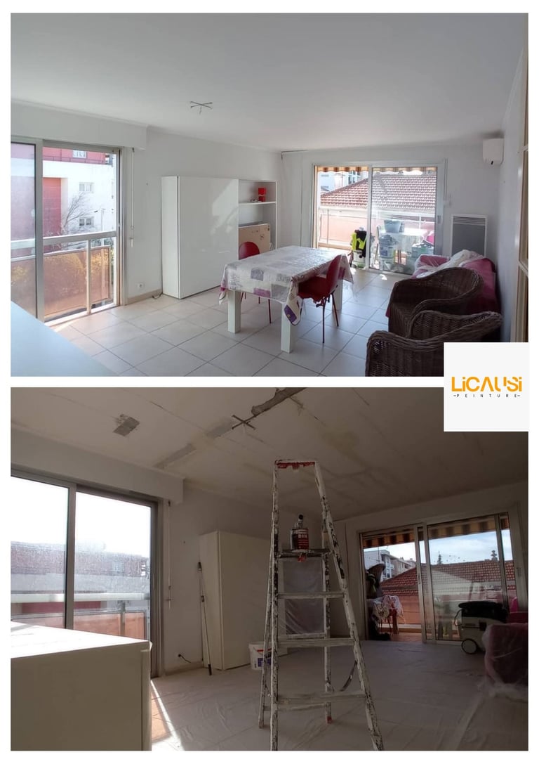 Remise en état plafond après dégât des eaux à Saint-Raphaël 