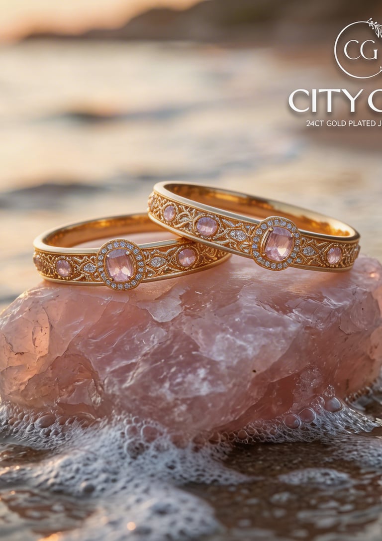 Gold plated CZ imitation bangles — luxury Indian fashion jewellery online