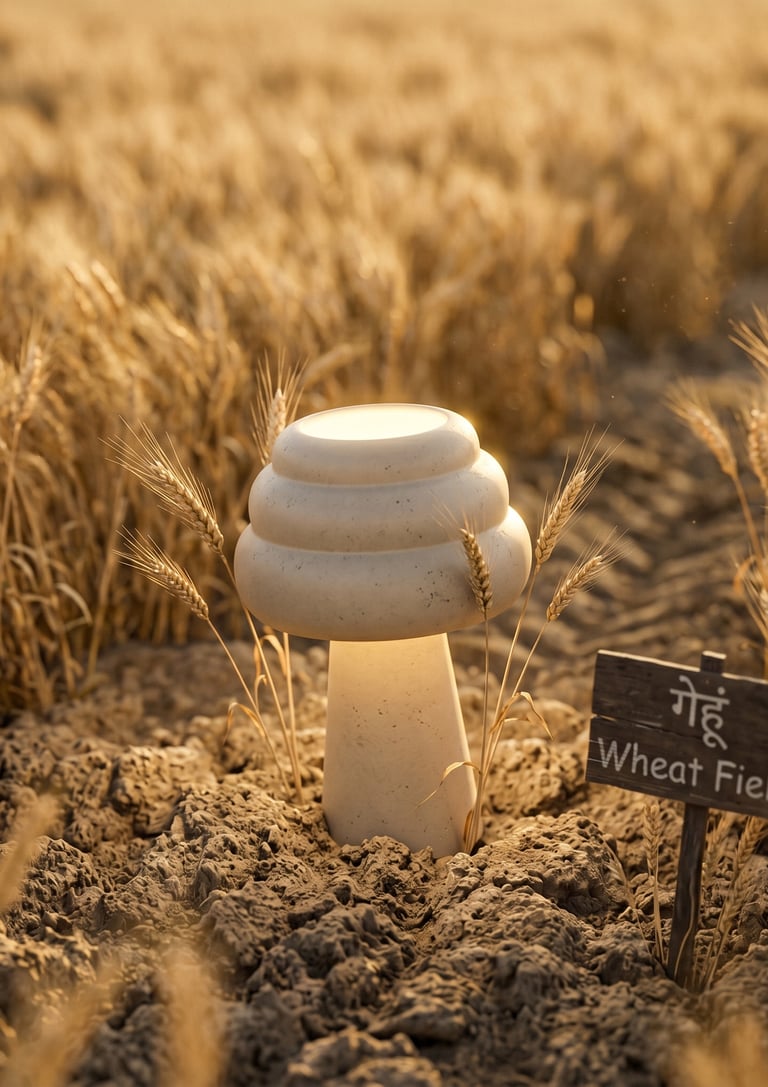 Elio Table Lamp by Aur Living – organic modern table lamp