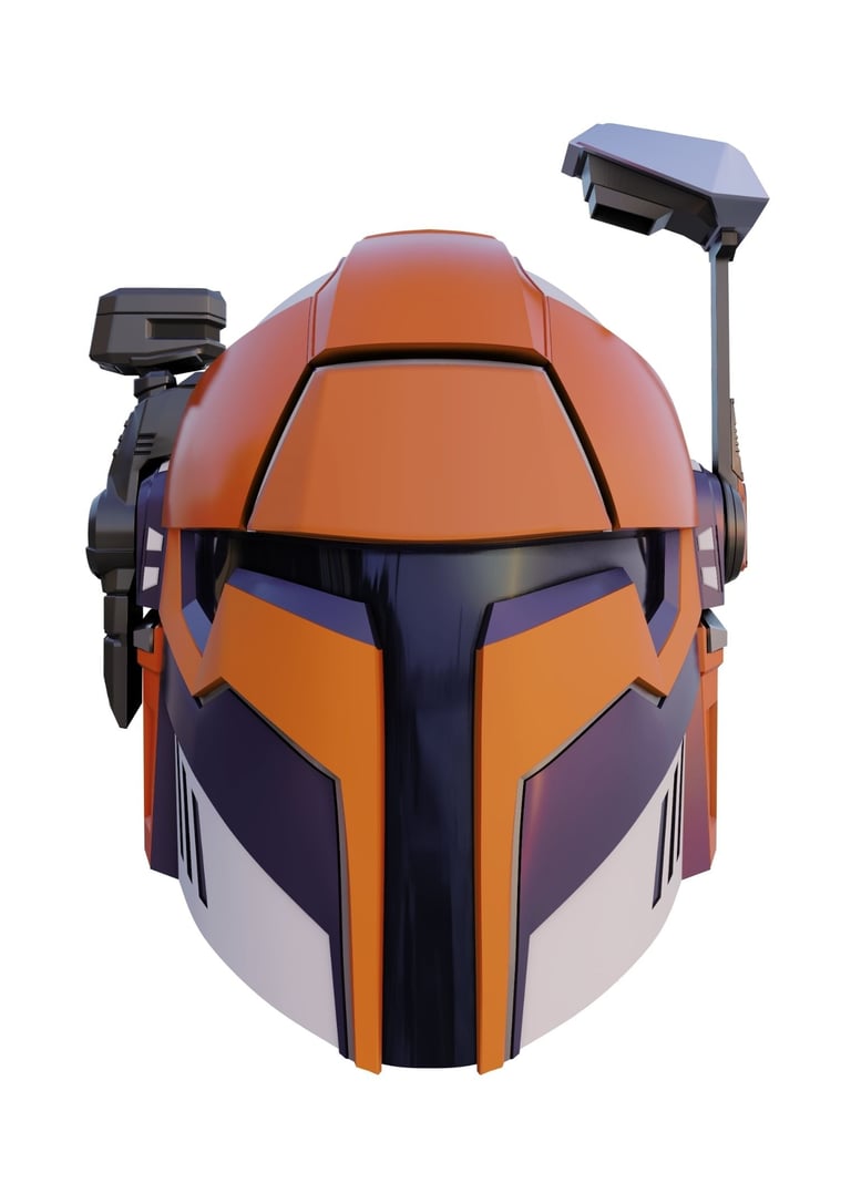 Mandalorian helmet STL file for 3D printing cosplay armor