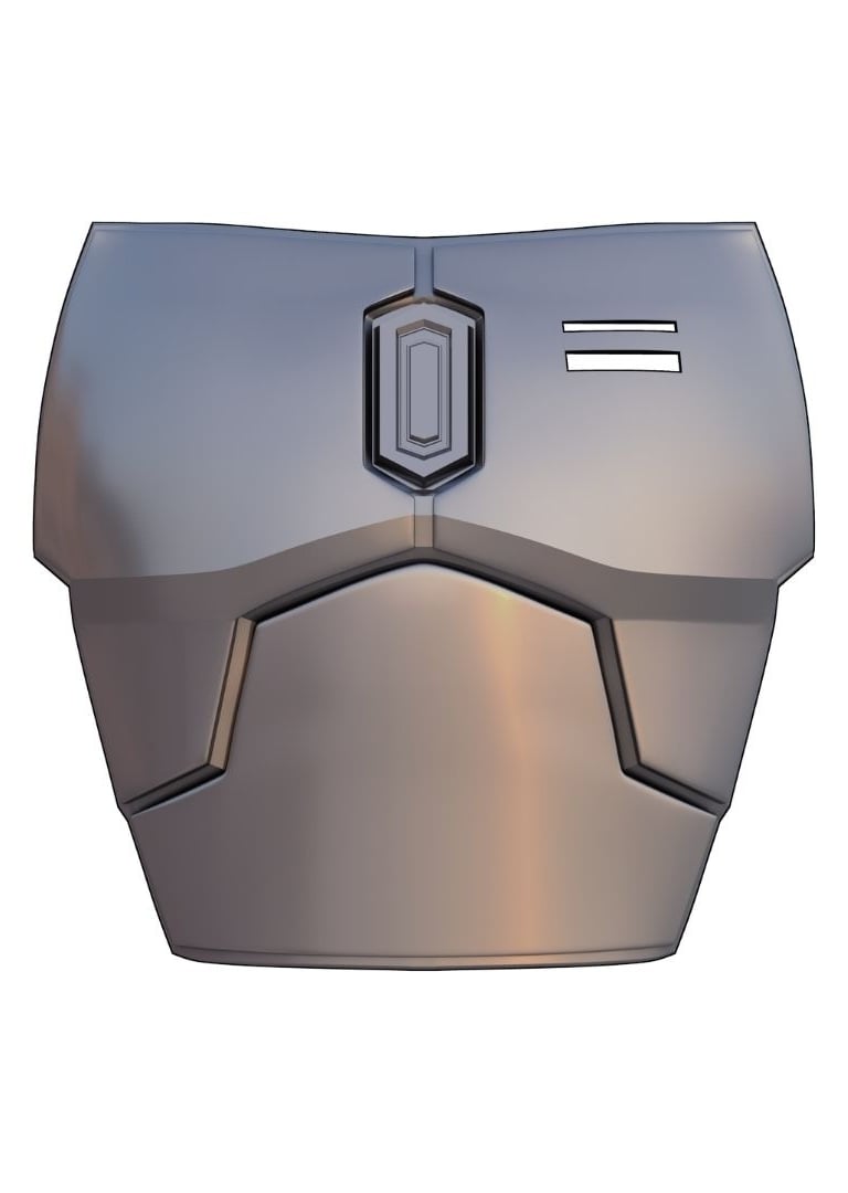 3D printed Mandalorian chestplate armor for cosplay