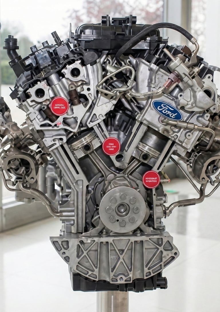 Tested Ford Engine ready to be shipped at YND Autoparts USA
