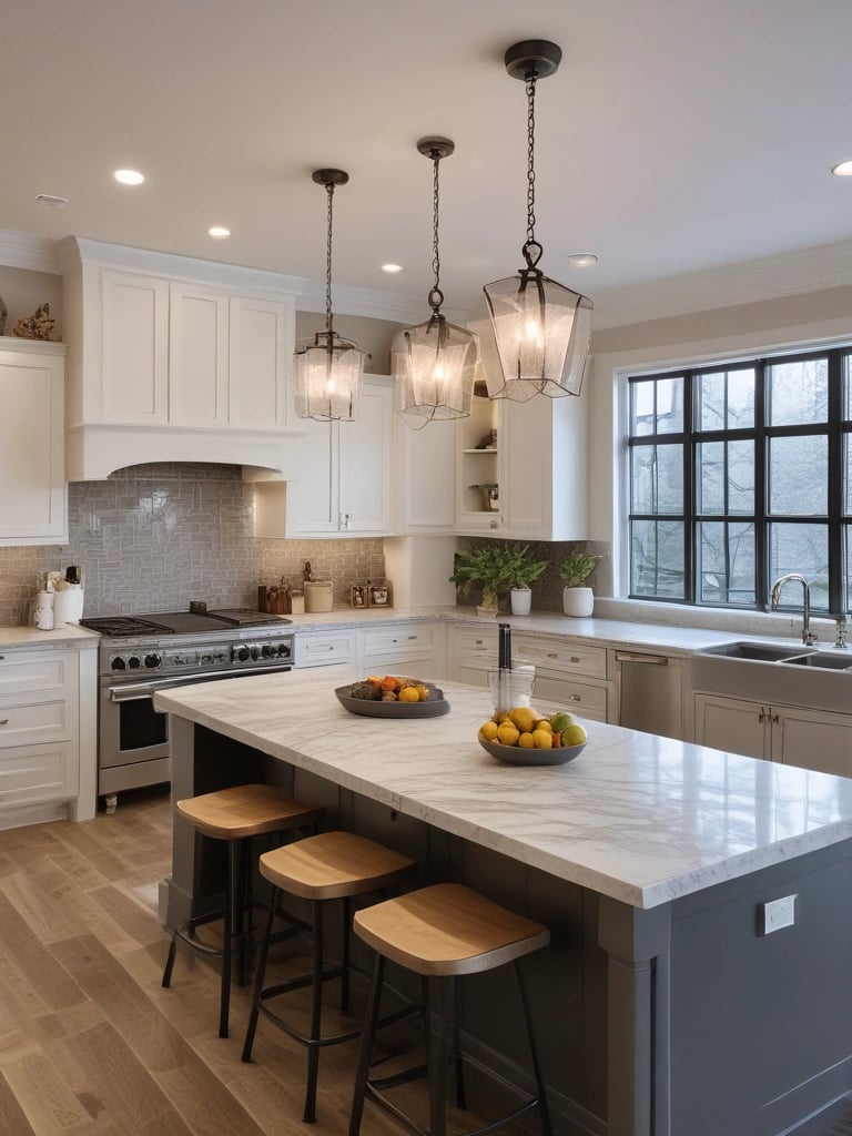 A modern kitchen setup featuring dark wood cabinetry with a glossy finish. The kitchen includes a stainless steel double sink and a gas stove with a steel hood. Under-cabinet lighting highlights the sleek and minimalistic design. Posters and informational sheets are displayed on the wall behind the sink. The flooring is made of light wood with a smooth finish.