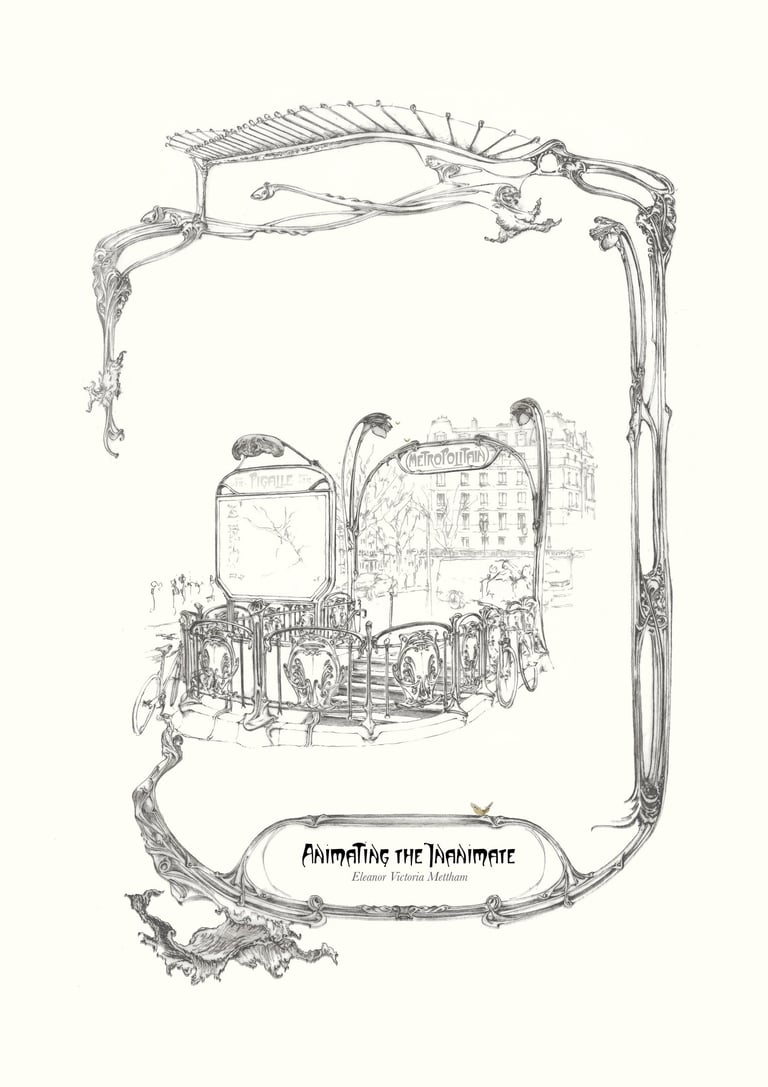 Book cover of Animating the Inanimate by Eleanor Mettham creative writing history of architecture