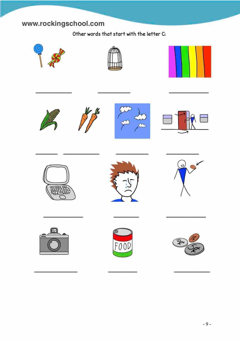 letter c phonics free english worksheets free esl worksheet free efl worksheet beginner english