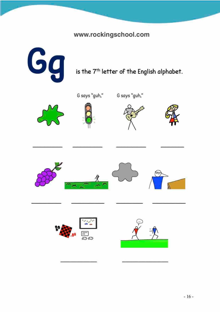 letter g phonics free english worksheets free esl worksheet free efl worksheet beginner english