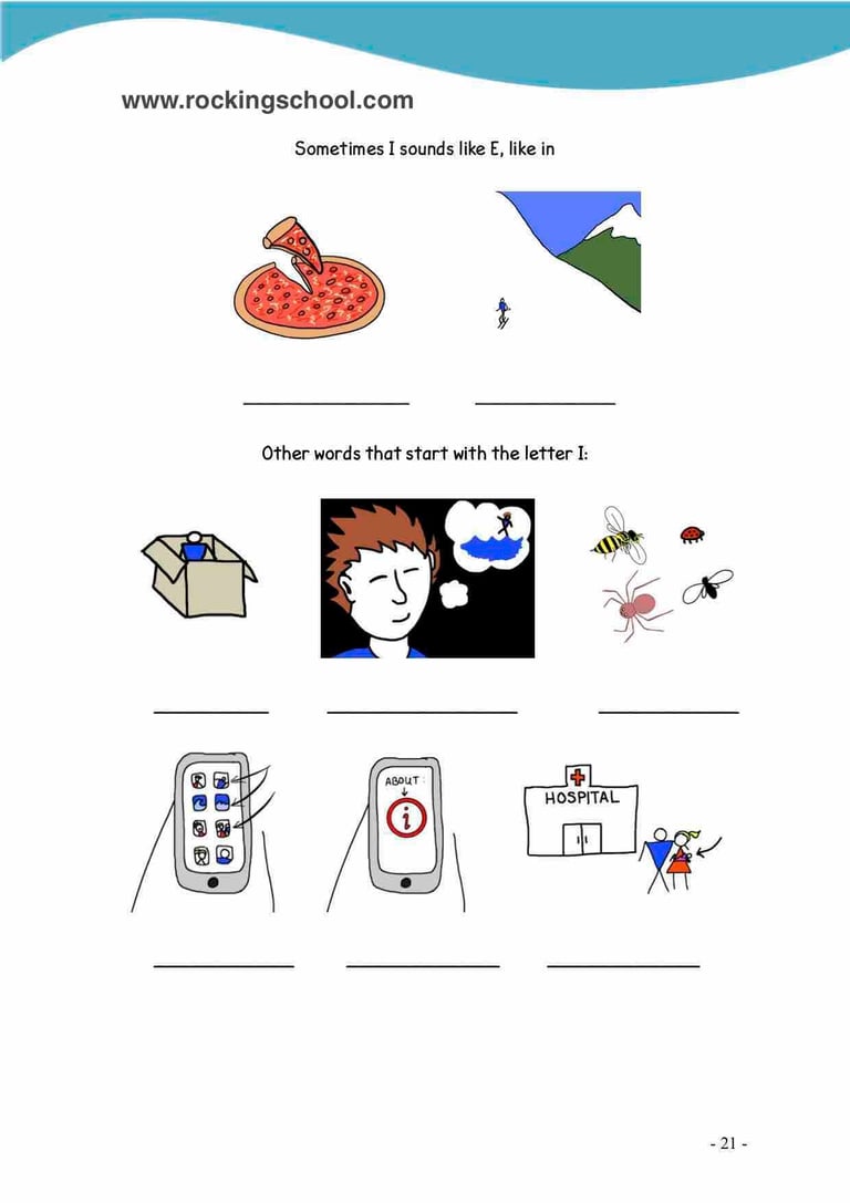 letter i phonics free english worksheets free esl worksheet free efl worksheet beginner english