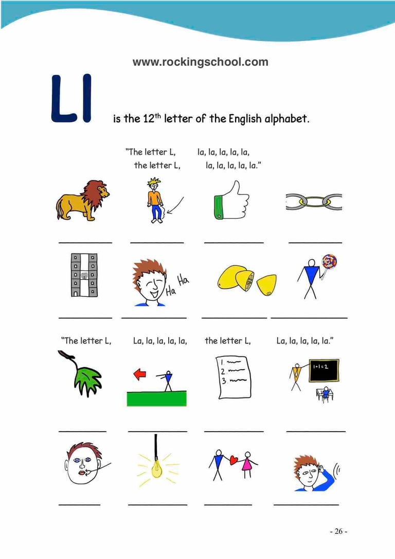 letter l phonics free english worksheets free esl worksheet free efl worksheet beginner english