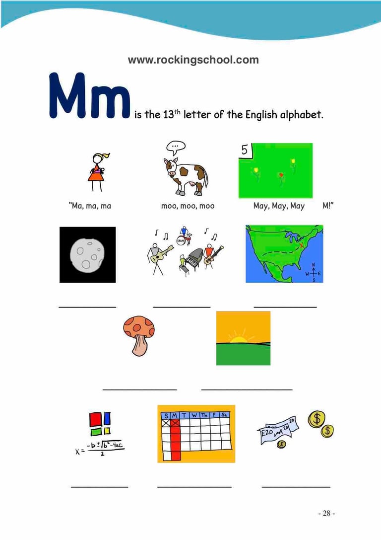 letter m phonics free english worksheets free esl worksheet free efl worksheet beginner english