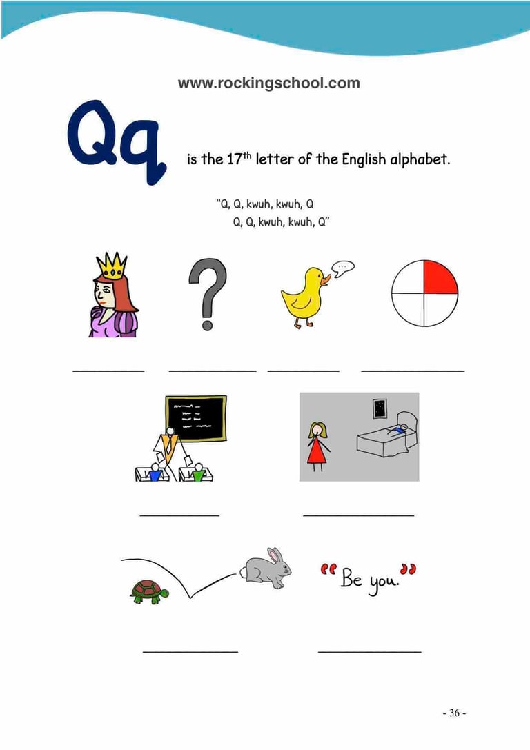 letter q phonics free english worksheets free esl worksheet free efl worksheet beginner english