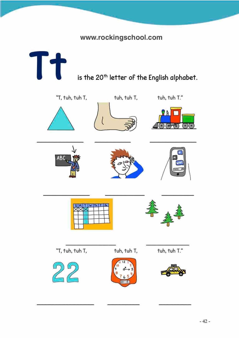 letter t phonics free english worksheets free esl worksheet free efl worksheet beginner english