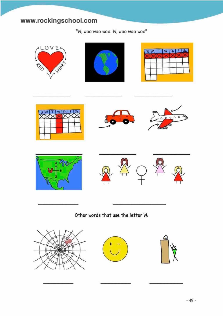 letter w phonics free english worksheets free esl worksheet free efl worksheet beginner english