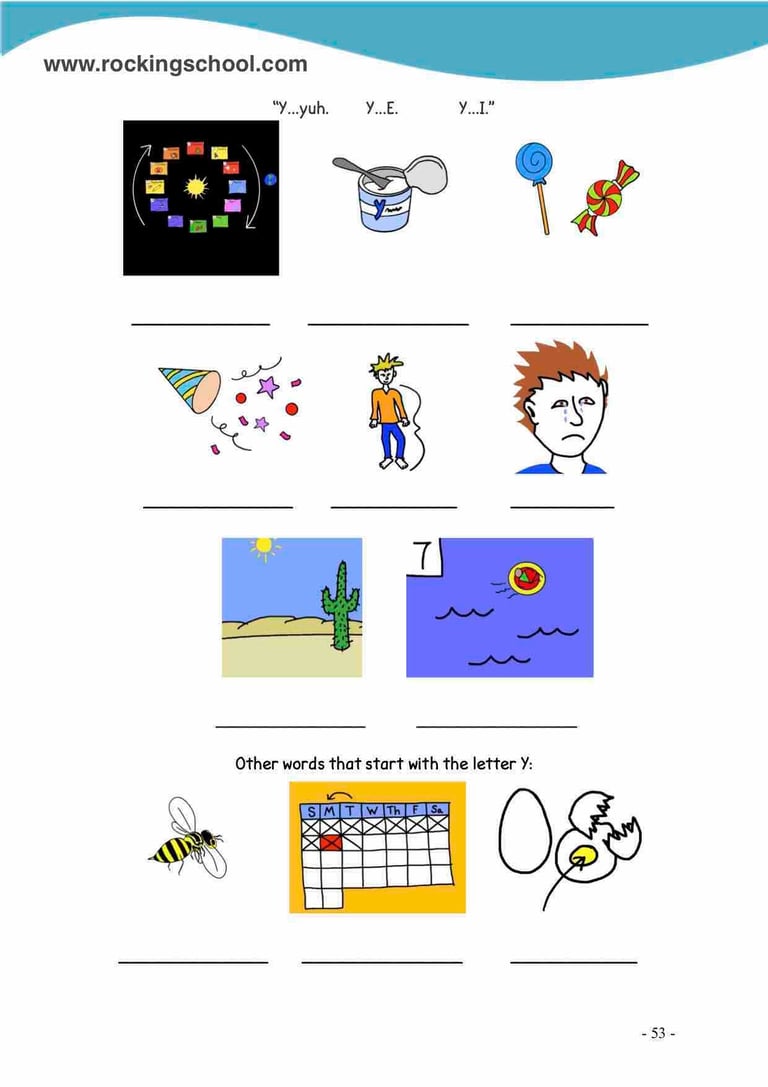 letter y phonics free english worksheets free esl worksheet free efl worksheet beginner english