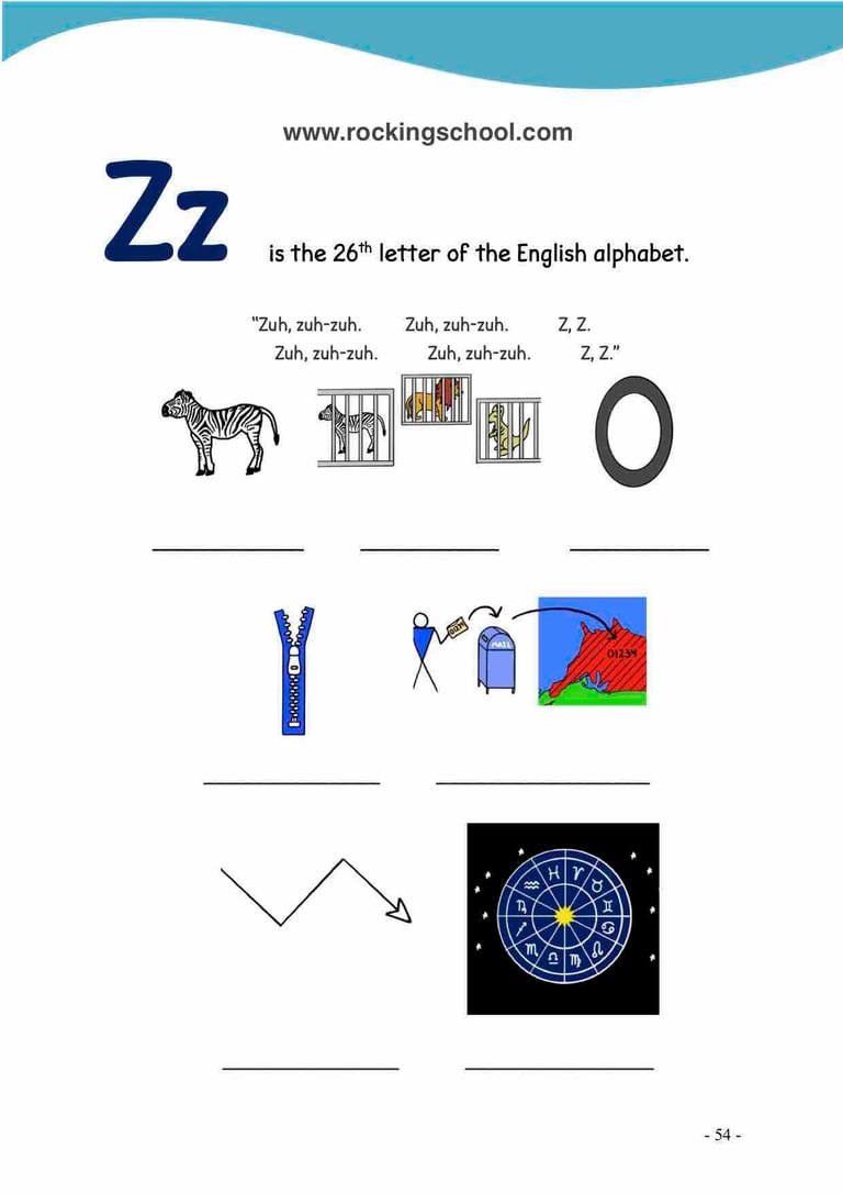 letter z phonics free english worksheets free esl worksheet free efl worksheet beginner english