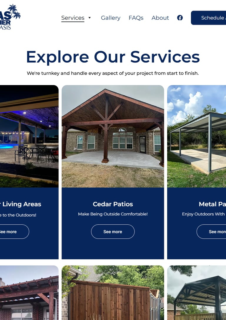 Screenshot Sample Texas Premier Oasis