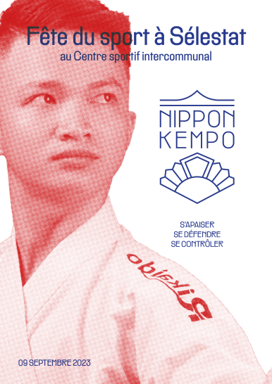 a poster with a man a woman in a kimono